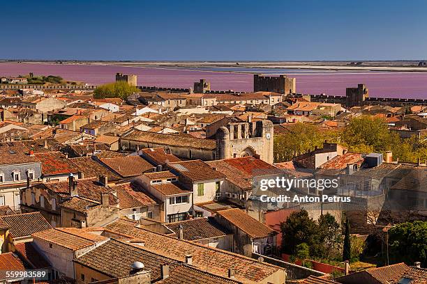 aigues-mortes, languedoc-rousillon, france - camargue stock pictures, royalty-free photos & images