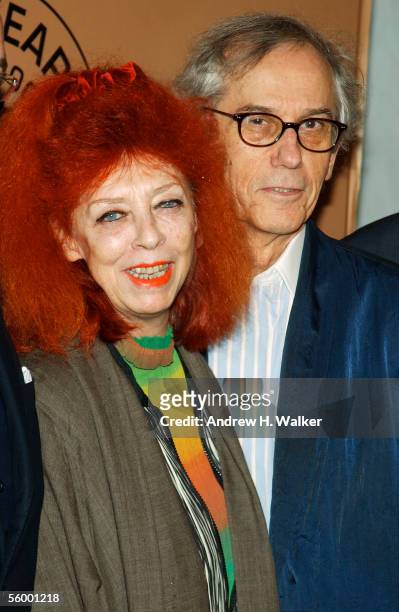 Artists Jeanne-Claude and Christo attend the 250th Anniversary Celebration of luxury watch brand Vacheron Constantin hosted by Melania Trump on...