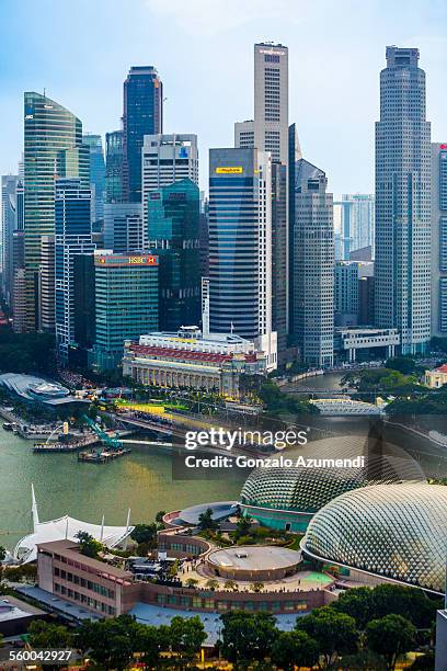 central business district in singapore. - singapore city day stock pictures, royalty-free photos & images