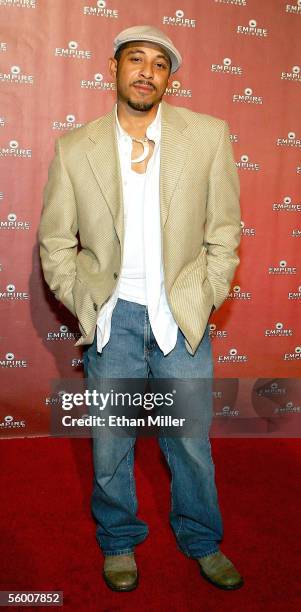 Actor Dale Godboldo arrives for the grand opening of the Empire Ballroom October 22, 2005 in Las Vegas, Nevada.