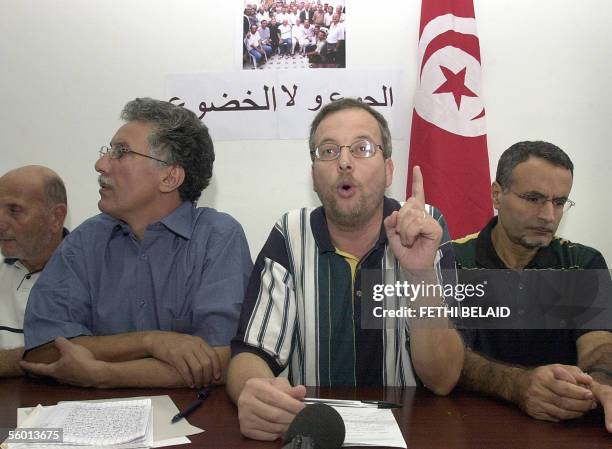 Lawyer and president of the Progressive Democratic Party Najib Chabbi, Spokesman of a leftist group Hamma Hammami, the president of the Tunisian...