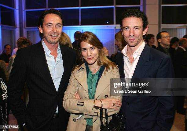 Martin Bachmann , Celia von Bismarck and film producer Oliver Berben attend the afterparty to the opening of the Adidas Performance Store October 26,...