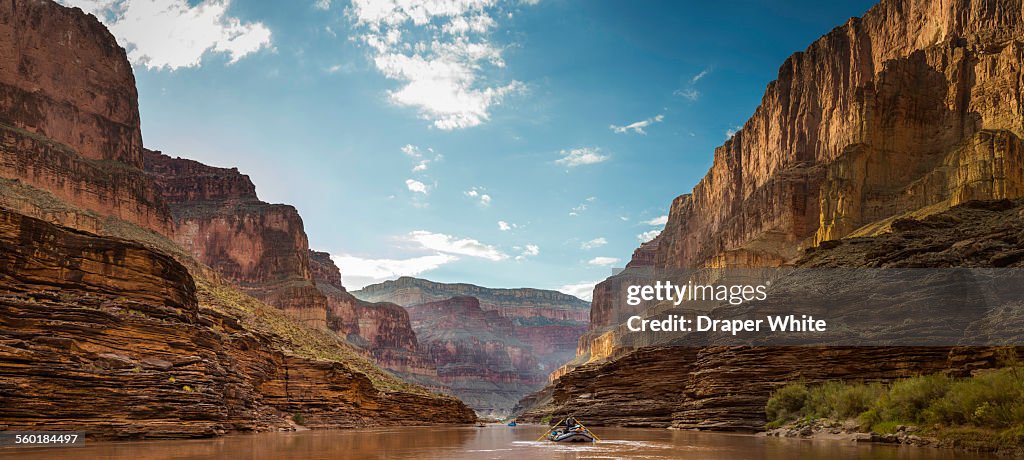 Friends Floating past Blacktail Canyon