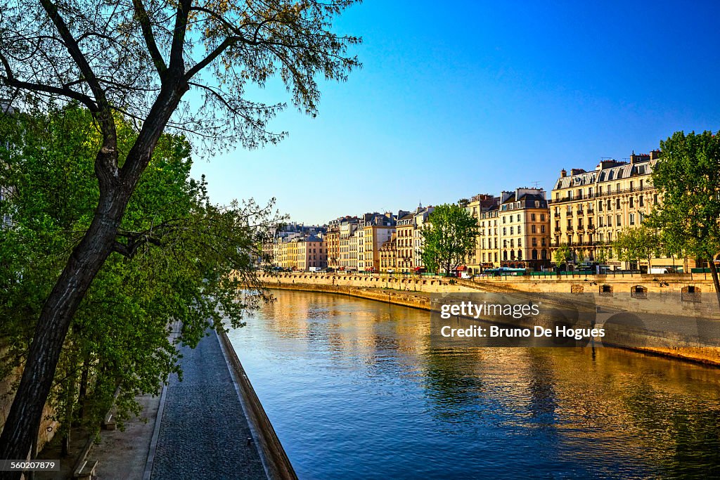 Seine River in Paris, France
