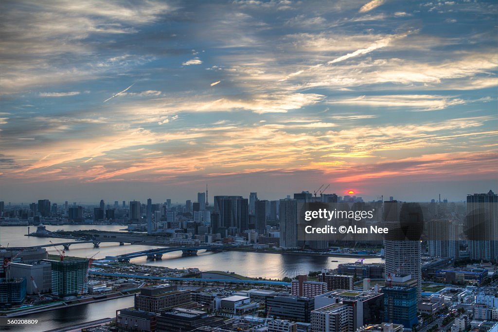 Sunset at Tokyo Bay