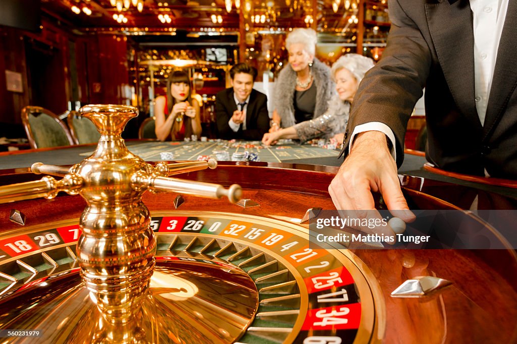 Game of luck in a casino