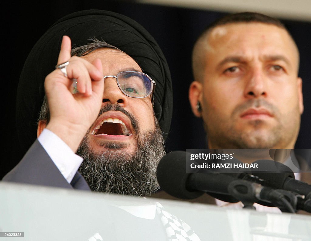 Lebanon s Hezbollah Leader Sheikh Hassan Nasrallah Speaks During A lebanon-s-hezbollah-leader-sheikh-hassan-nasrallah-speaks-during-a