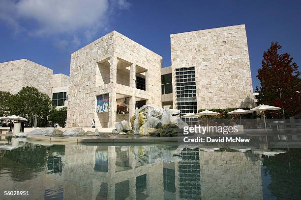 The East Pavilion at the Getty Center is seen on October 28, 2005 in Los Angeles, California. The J. Paul Getty Museum's recently departed...