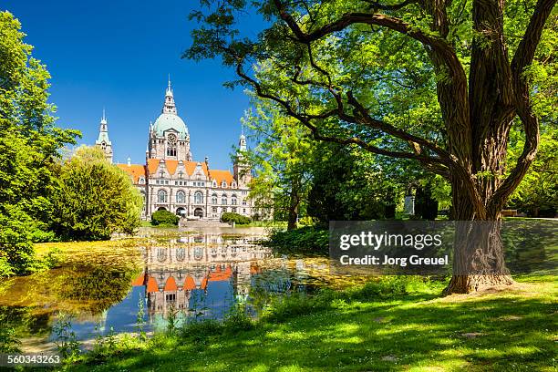new town hall - hannover fotografías e imágenes de stock