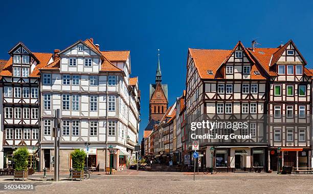 hanover old town - hannover stock-fotos und bilder