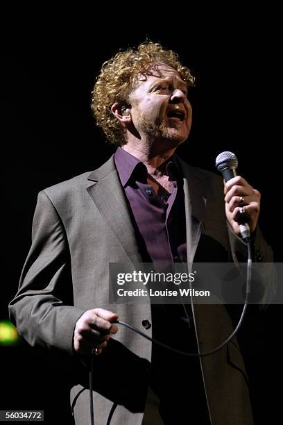 Mick Hucknall of Simply Red performs at the Albert Hall on October 30, 2005 in London, England.