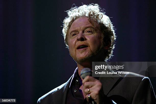 Mick Hucknall of Simply Red performs at the Albert Hall on October 30, 2005 in London, England.