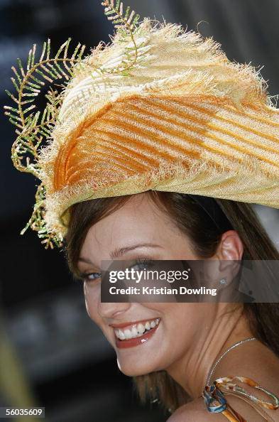 Victoria Samba Racing Victoria Samba, Spring Racing Carnival Ambassador poses during the ...