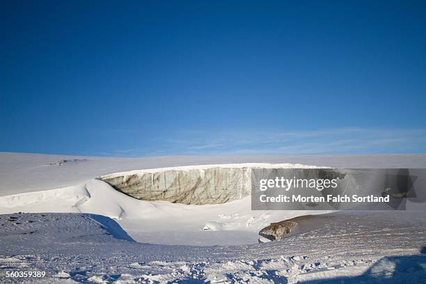 ice and sky - langjokull stock pictures, royalty-free photos & images