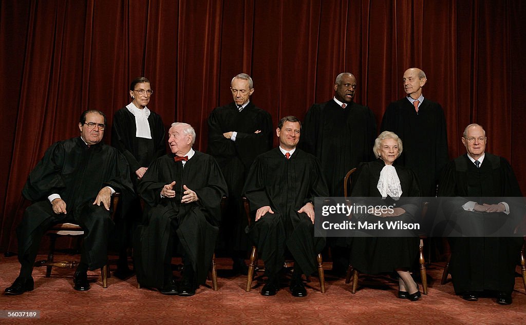 Supreme Court Justices Pose For Annual Portrait