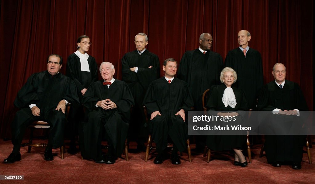Supreme Court Justices Pose For Annual Portrait