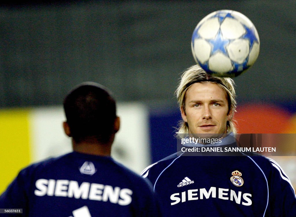 Real Madrid's English player David Beckh