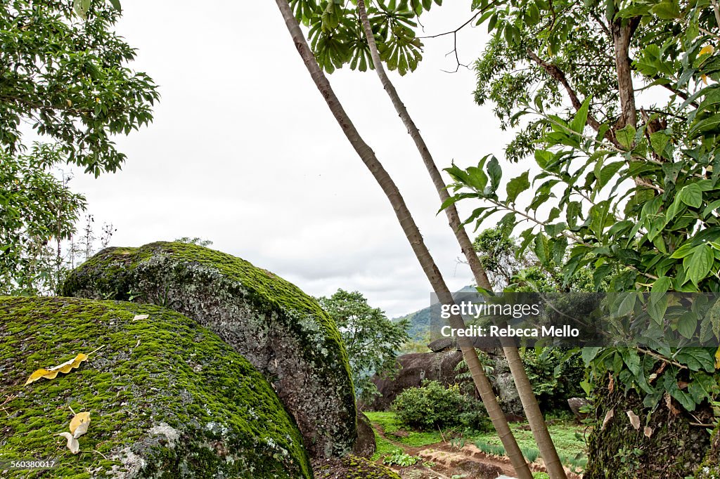 Big rocks in mountains