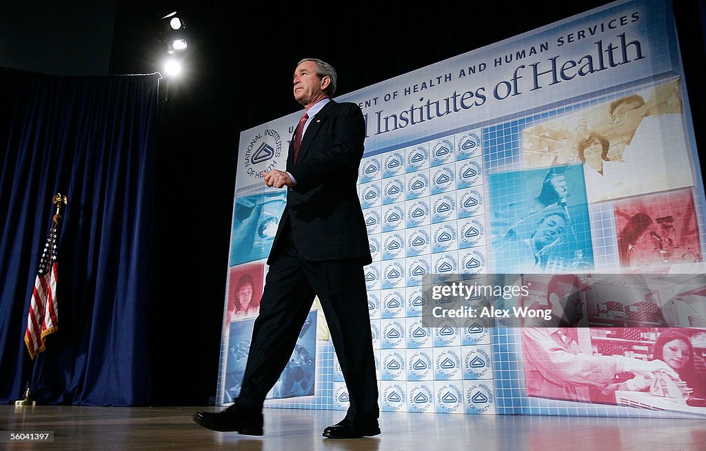 President Bush Speaks About Influenza Preparedness And Response