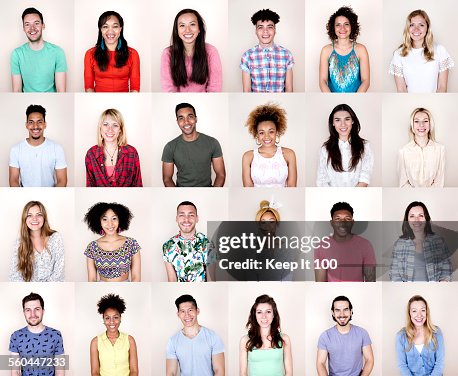 Group portrait of people smiling Group portrait of people smiling