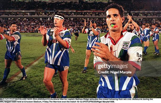 Matt Ridge 1998 Auckland Warriors Photos and Premium High Res Pictures - Getty Images