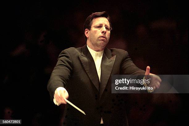 American Composers Orchestra performing Samuel Barber's ''Antony and Cleopatra" at Carnegie Hall on Sunday afternoon, April 6, 2003.This image:The...