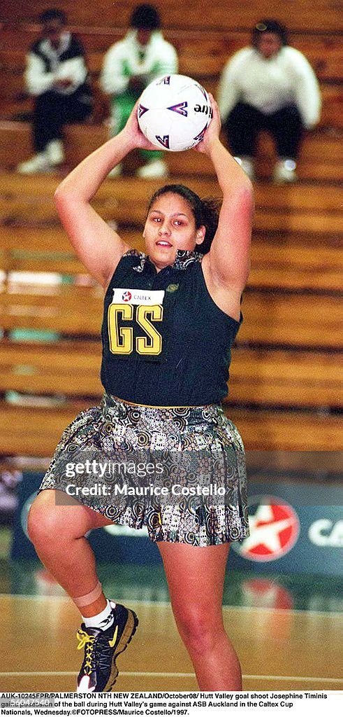 Hutt Valley goal shoot Josephine Timinis rgains po