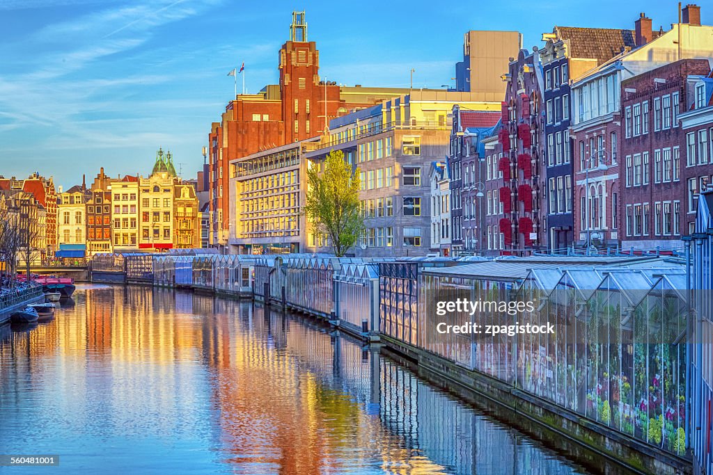 Amsterdam, Singel Canal, Flower Market