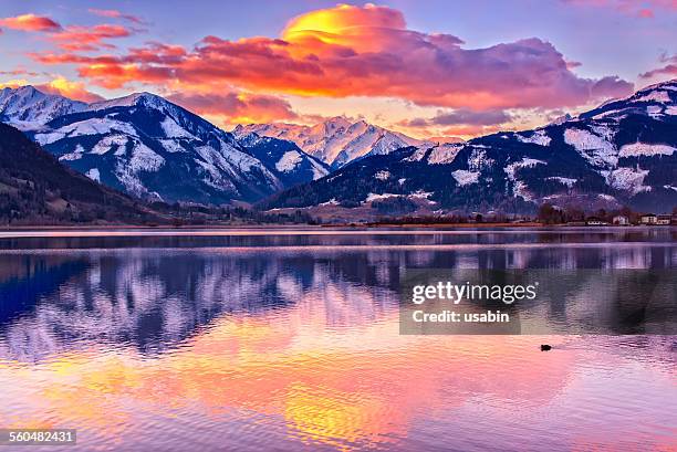 zell am see - zell am see stock pictures, royalty-free photos & images