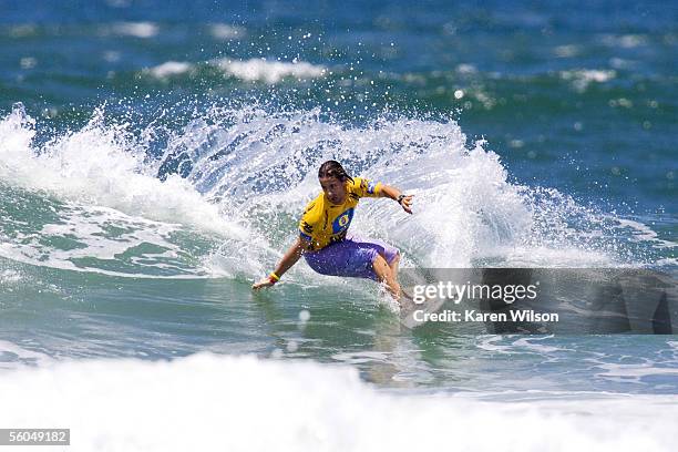 South African Travis Logie competes in Round One of the Nova Schin Festival Presented by Billabong at Imbituba on November 1, 2005 at Joaquina Beach...