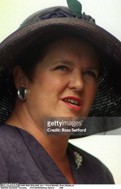 Prime Minister Jenny Shipley at Ellerslie, Auckland, Thursday.
