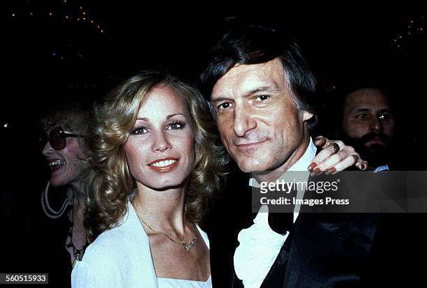 Hugh Hefner and Sondra Theodore circa 1979 in New York City.