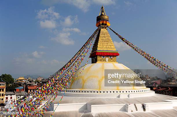 buddhist stupa - bodnath stock-fotos und bilder