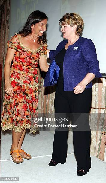 Director Gaby Dellal and actress Brenda Blethyn attend the UK Film Council's Inaugural "Breakthrough Brits" luncheon at the Four Seasons Hotel...