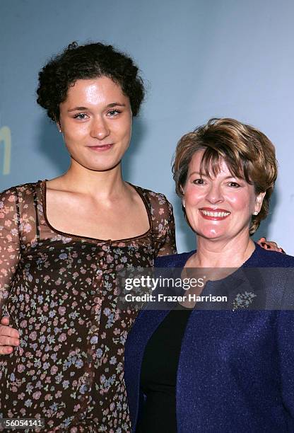 Actress Brenda Blethyn presents Mary Nighy with her award at the UK Film Council's Inaugural "Breakthrough Brits" luncheon at the Four Seasons Hotel...