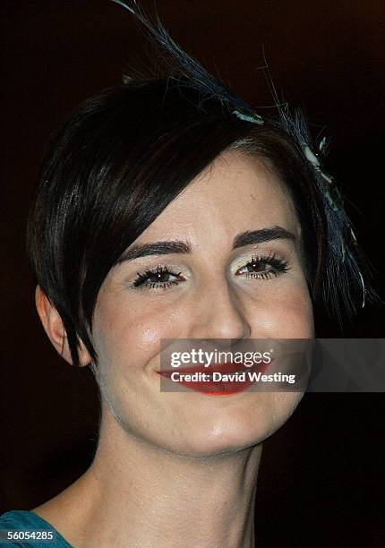 Erin O'Connor attends the aftershow party for the Supper Club at Porchester Hall November 1, 2005 in London, England. The event included 40...