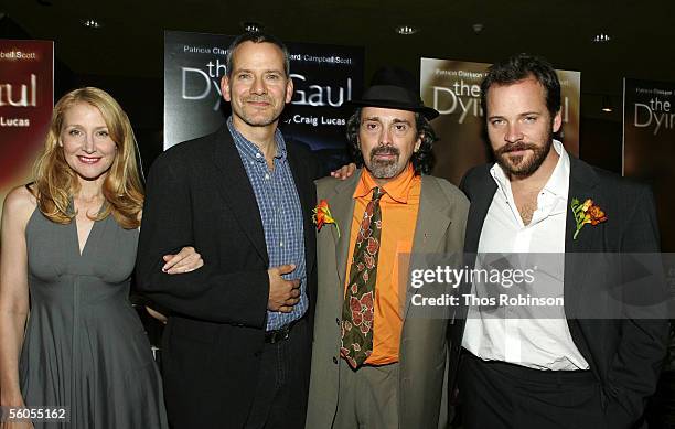 Actress Patricia Clarkson, actor Campbell Scott, director Craig Lucas, and actor Peter Sarsgaard attend the Premiere of Holedigger Studios' The Dying...