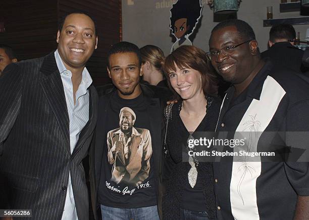 Actor Cedric Yarbrough, Creator/executive producer Aaron McGruder, actress Jill Talley and actor Gary Anthony Williams attend the Los Angeles Launch...