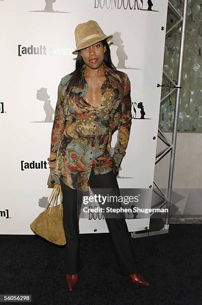 Actress Regina King attends the Los Angeles Launch Party For The TV Series "The Boondocks" at Mood on November 1, 2005 in Hollywood, California.