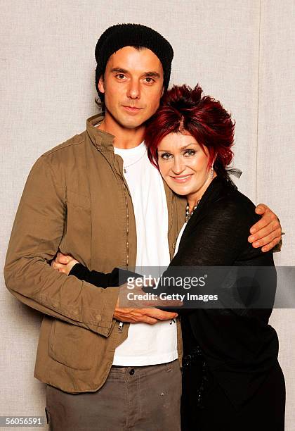 Sharon Osbourne and Gavin Rossdale pose for a portrait to promote the Tsunami relief charity single, a cover of the Sir Eric Clapton ballad "Tears In...
