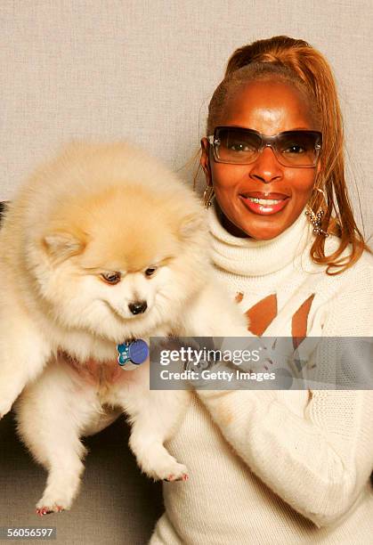 Musical artist Mary J. Blige poses for a portrait to promote the Tsunami relief charity single, a cover of the Sir Eric Clapton ballad "Tears In...