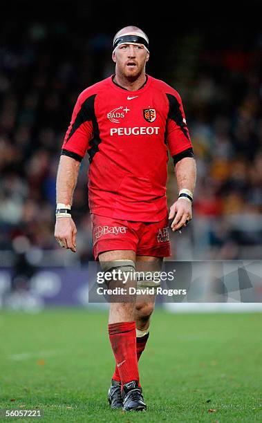 Trevor Brennan of Toulouse pictured during the Heineken Cup match between London Wasps and Toulouse at the Causeway Stadium on October 30, 2005 in...