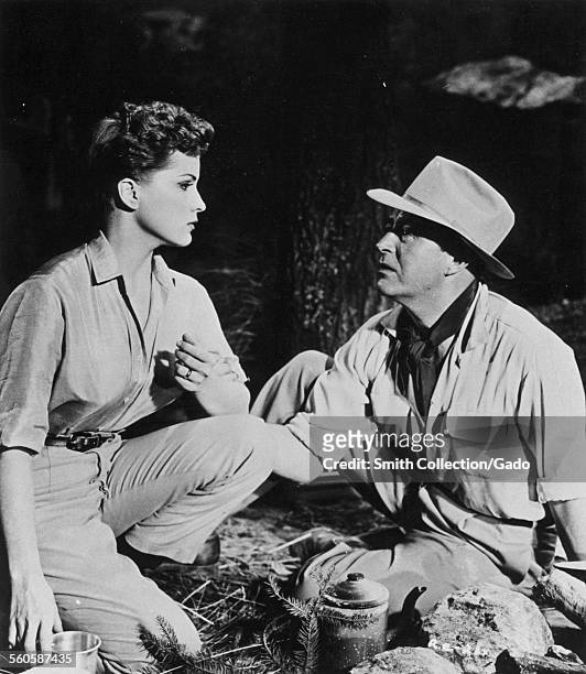 Debra Paget and Ray Milland in the Rivers Edge, 1977.
