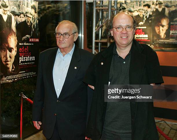 Producer Niko von Glasow arrives for the premiere of his movie "Edelweisspiraten" with contemporary witness and former Edelweisspirate Jean Juelich...