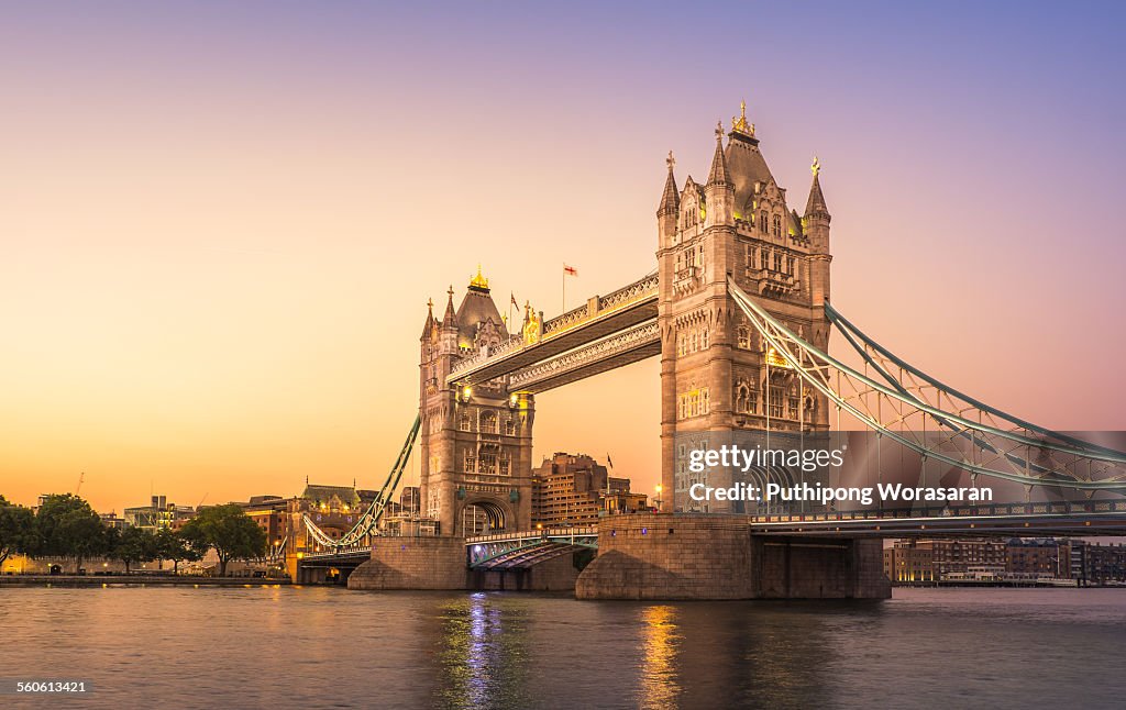 Tower Bridge at sunset