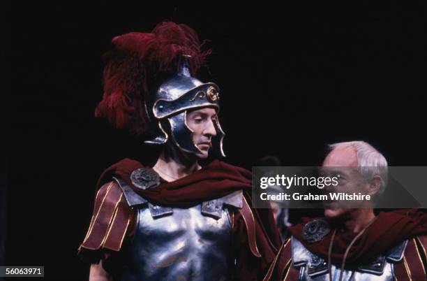 Scene from the play 'The Romans In Britain', by Howard Brenton, directed by Michael Bogdanov at the National Theatre, London. 16th October 1980.