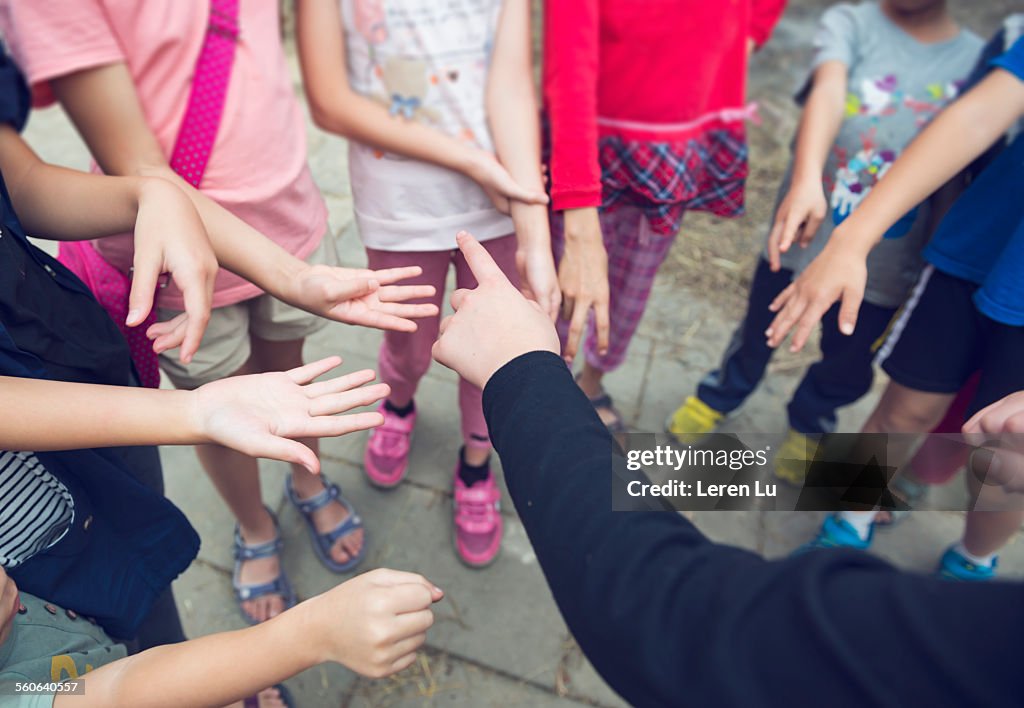 Guessing Child Kids Playing Fingerguessing Game High-Res Stock Photo - Getty Images