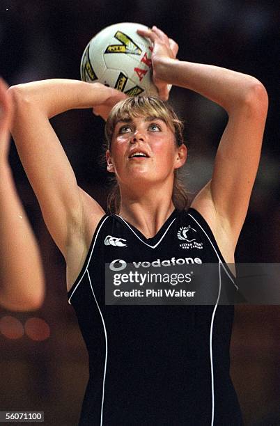 Silver Fern Irene van Dyk during their Fisher Paykel Cup match played against Australia at the Newcastle Entertainment Centre, Tuesday. Australia won...
