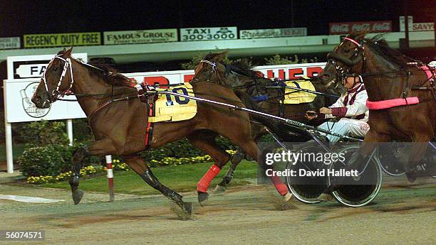 Lyell Creek driven by A Butt wins the Mad Butcher Rowe Cup at Alexander Park from Fleur's Invasion.