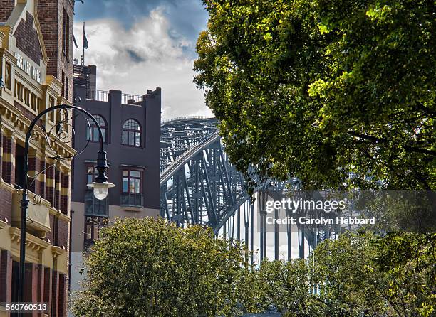 sydney city landscape - the rocks sydney stock-fotos und bilder